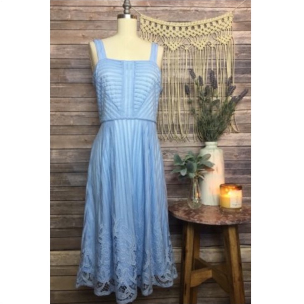 Francesca’s Baby Blue Lace Dress